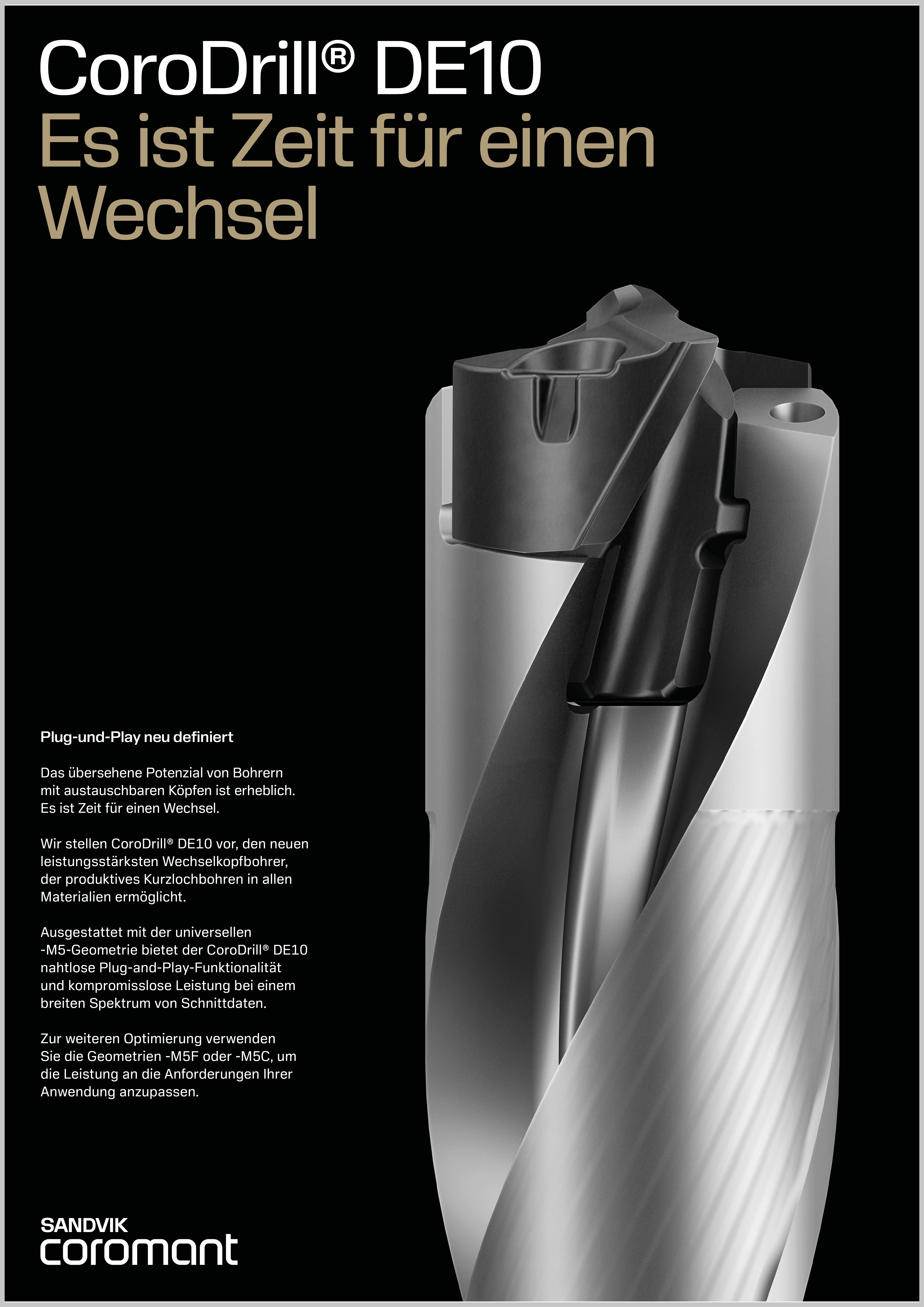 SANDVIK Coromant CoroDrill® DE10